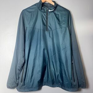 Nike Golf 1/4 Zip Jacket Mens XXL Teal Green Lightweight Windbreaker TB Logo